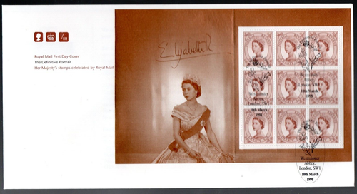 1998 Definitive Portrait Prestige FDCs SG DX20 4 Briefe verschiedene SHS Stempel - Bild 3 von 5