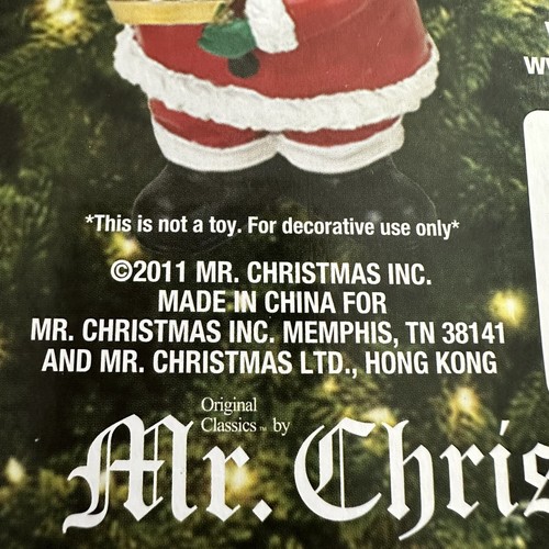 Mr Christmas Goodnight Lights Blow Out Santa's Candle To Turn Tree Lights On Off - Bild 5 von 7