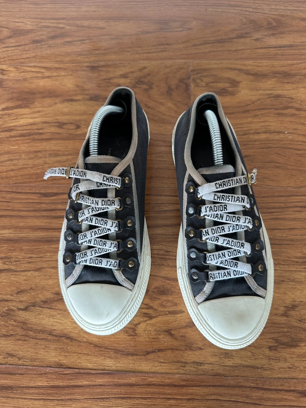 Baskets basses Christian Dior toile Walk'N'Dior 37 noir