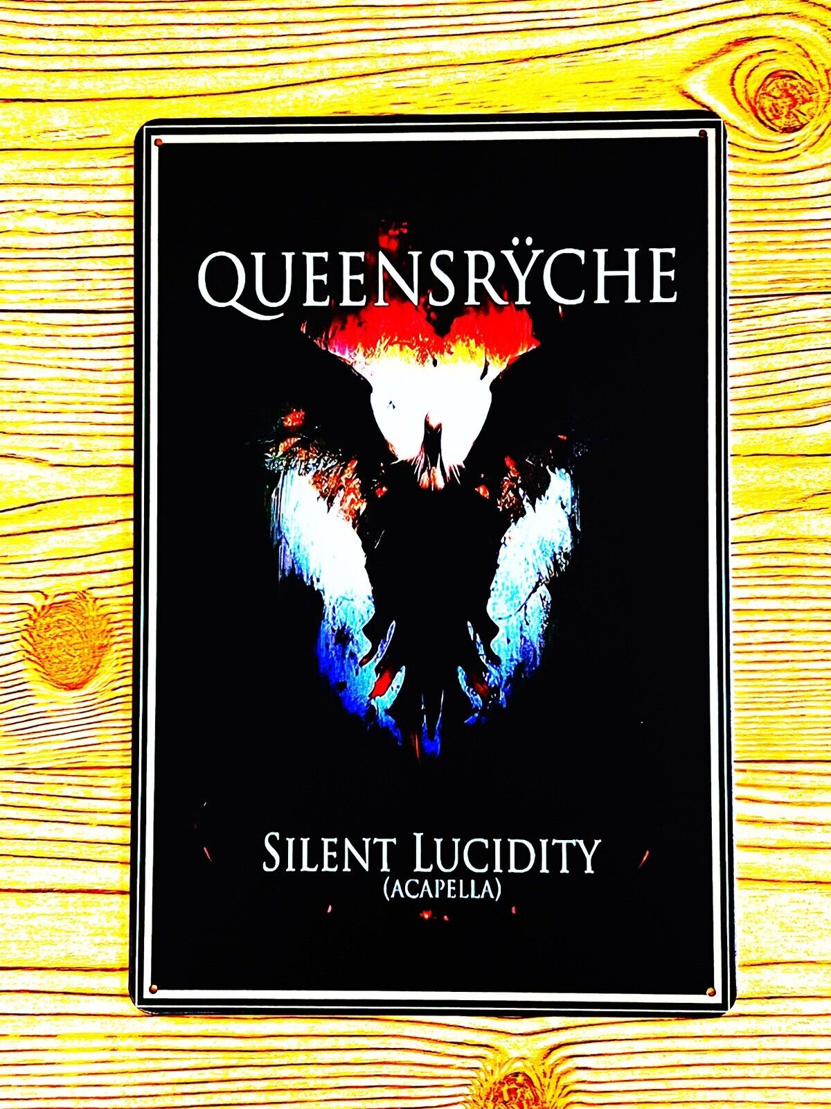 QUEENSRYCHE SILENCE LUCIDITY POSTER TIN METAL SIGN