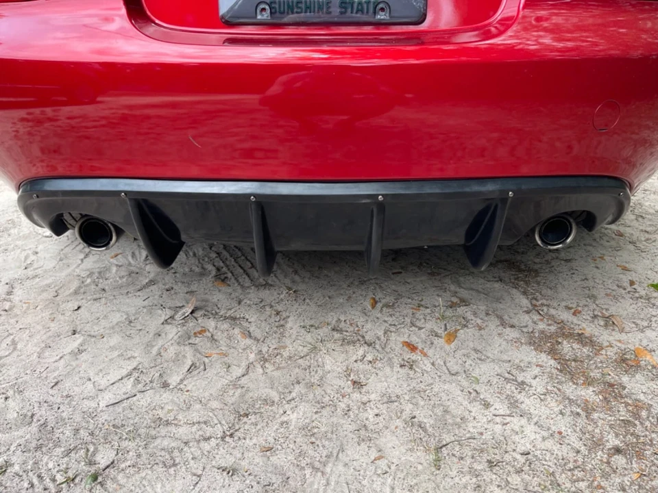 For 2009-2015 Mazda Miata MX5 GT NC2 NC3 Shark Fin Rear Body Bumper Lip Diffuser - Image 3 of 3