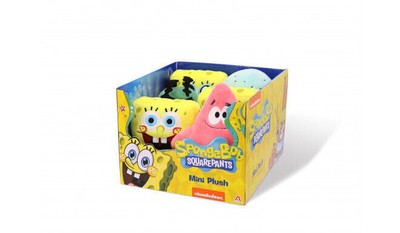 SPONGE-BOB Mini- Plüsch Figuren in Sammelbox 15cm