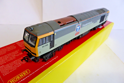 OO Gauge Hornby R2640 Class 60 Transrail Coal 60066 Cab Side