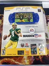 Sony PSP-2001 Madden NFL 09 Bundle Metallic Blue Handheld System Need Repair