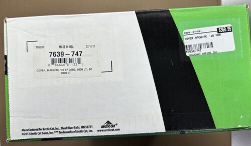 NEW ARCTIC CAT NORSEMAN BEARCAT LT 2016 ~ 18 CANVAS COVER BLACK & GREEN 7639-747 - Picture 3 of 3