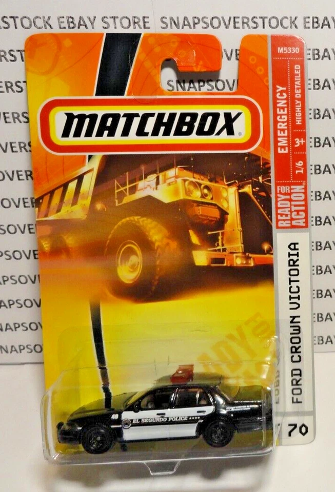 2008 MATCHBOX '06 FORD CROWN VICTORIA POLICE CAR, EMERGENCY #1/6, MBX #70, VHTF - Image 2 of 4