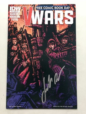 V Wars 2014 Idw Free Comic Book Day 0 Signed By Jonathan Maberry Nm Near Mint Ebay