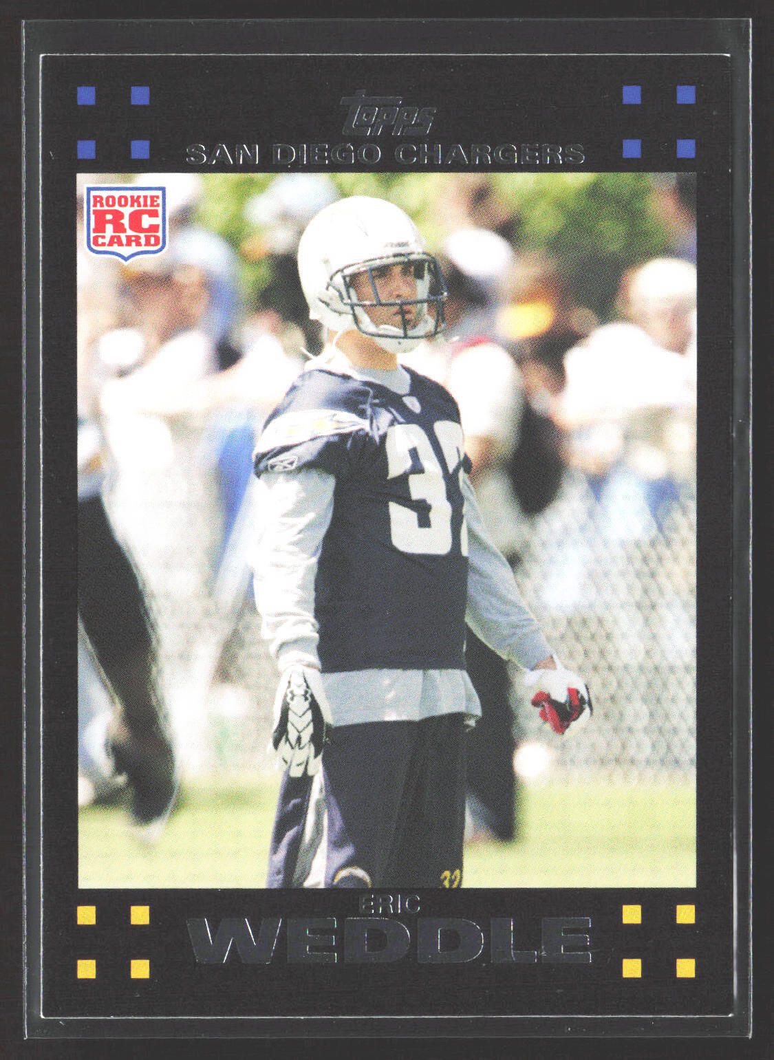 Eric Weddle 2007 Topps San Diego Chargers #12 Rookie San Diego Chargers