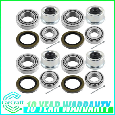(4) Trailer Hub Wheel Bearing Kit 25580 14125A Seal 2.250'' 6000-7000lb Axles