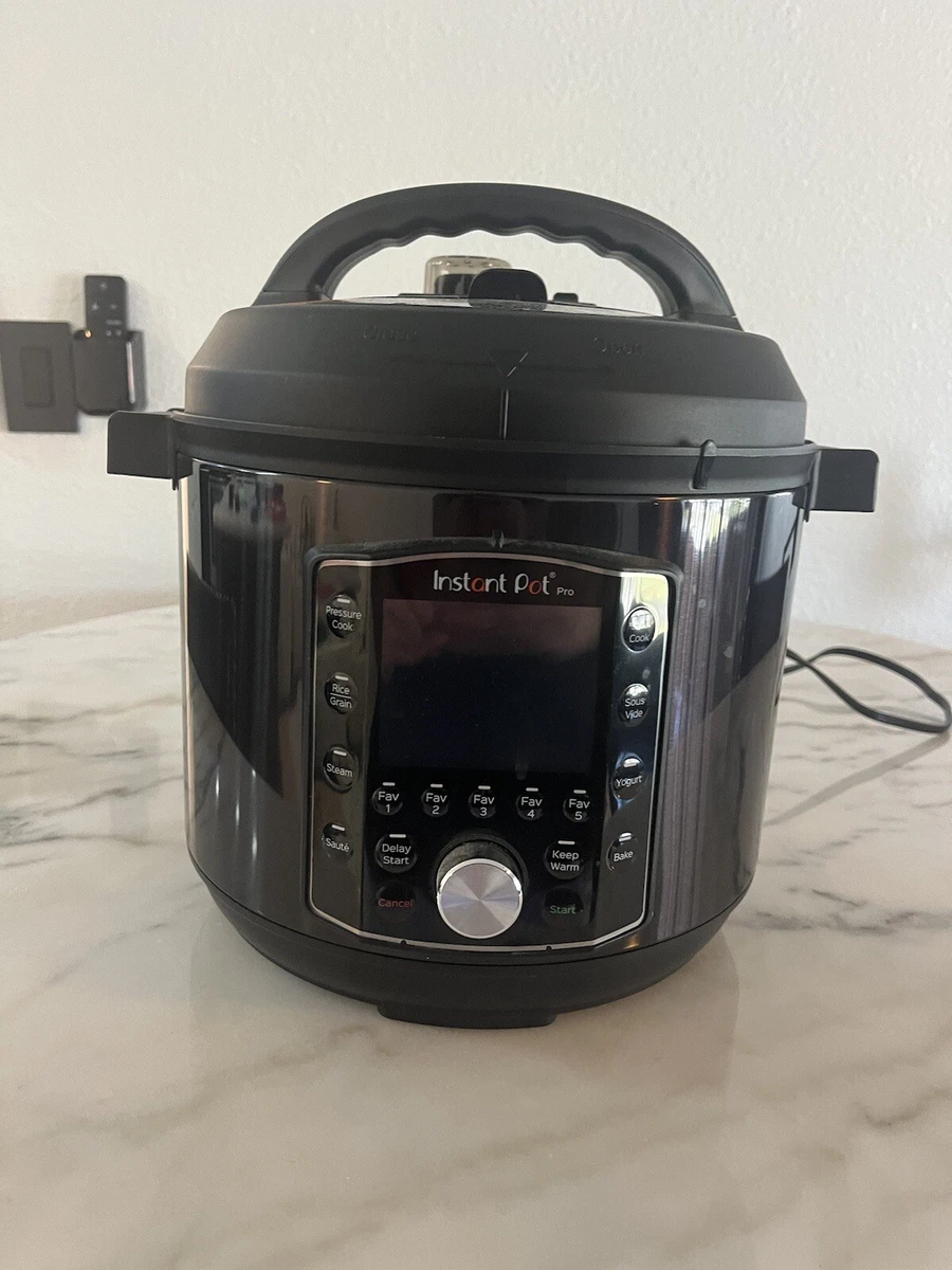 Instant Pot Pro 10-in-1 Slow/Pressure Cooker - Black, 6 Quart NWOB  810028582194