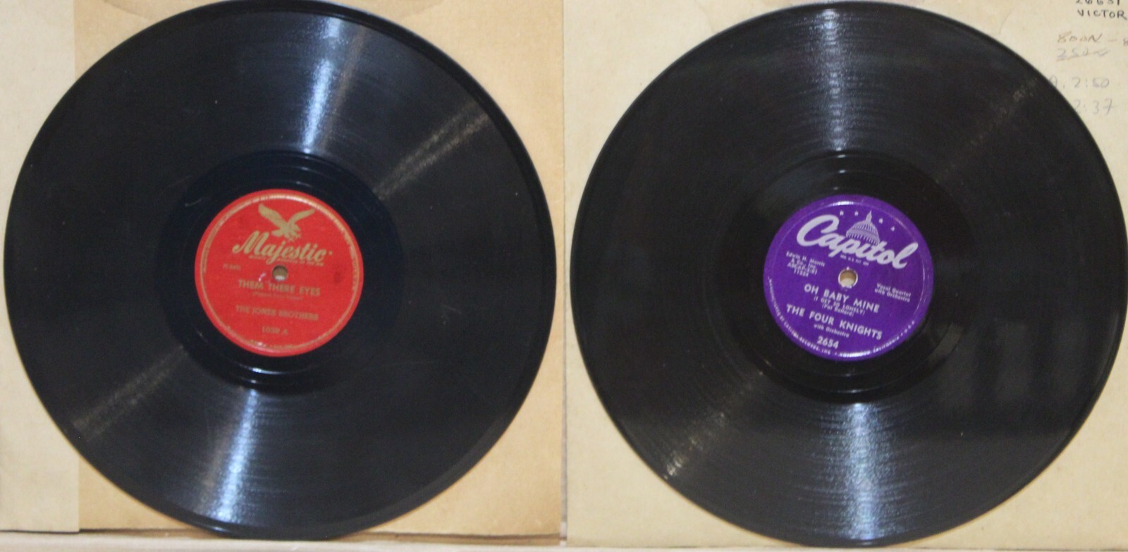 The Four Knights Oh Baby Mine 1953 & The Jones Brothers Them There Eyes 1946 10