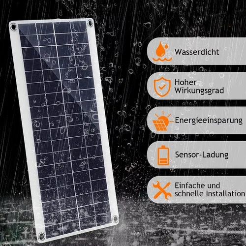 Panel Solar 20W 12V Módulo Solar 40A Cargador USB Kit Para Caravana Camping Barco - Imagen 2 de 10