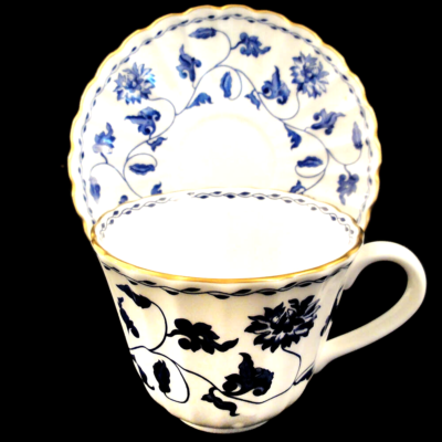 COLONEL BLUE by Spode Tea Cup & Saucer NEW NEVER USED made in  