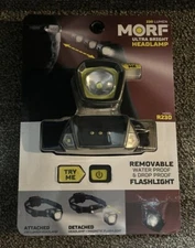 MORF Ultra Bright Headlamp R230 Removable Water & Drop Proof Flashlight (T-1)