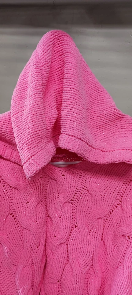 New Girls Justice Gray Hooded Sweater Size 16/18 C37 - Image 4 of 4