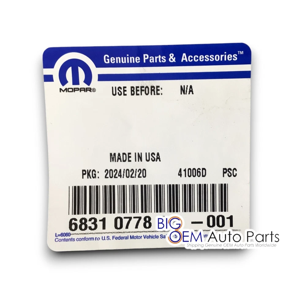 Нижняя решетка для переднего бампера 2017–2022 Jeep Grand Cherokee WK от оригинального производителя 68310778ab - Изображение 4 из 4