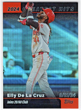 2025 Topps '24 Greatest Hits Orange Foil #GH28 Elly De La Cruz Reds 05/25
