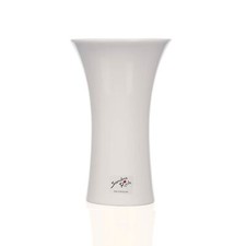 Porzellan- VASE "TULIP" 22cm creme WEISS. Blumenvase, Porzellanvase, Keramikvase