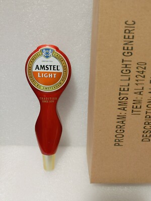 Amstel Light Ruby Red Shotgun Mini NIB 7'' Draft Beer Tap Handle Mancave Bar
