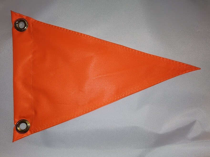 BLANK TRIANGLE FLAG great on ATV Bicycle UTV Trailer JEEP Kayak BOAT ...