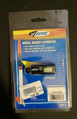 ESTES 2246 MODEL ROCKET ALTIMETER FLIGHT RECORDER height distance EST2246 NEW