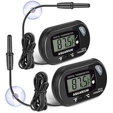 2-Pack Aquarium Thermometer Fish Tank AikTryee Water Thermometer 3.3ft Cord