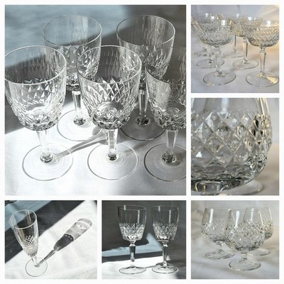 17pcs Waterford Alana Style cristal glasses, high-end quality, in top condition 