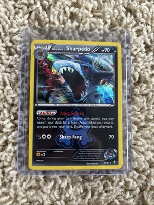 Pokémon TCG Single Card Team Aqua's Sharpedo Holo Rare 21/34 Double Crisis 2015