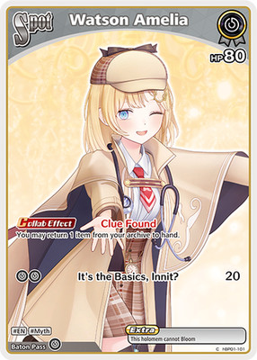 Watson Amelia - hBP01-101 C NM - Hololive TCG