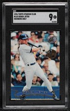 1996 Topps Stadium Club Members Only Derek Jeter #123 SGC 9 MINT HOF 0r3l