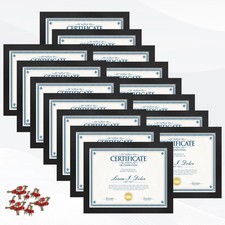 8.5x11 Picture Frame set of 15, Multi Certificate 8.5 by 11 Picture Frames Bu...