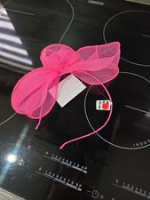 Bright Pink Fascinator On Headband By Claire's Accessories
