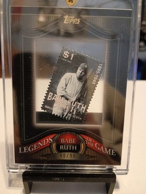 Babe Ruth 2009 Topps Legends Of The Game Stamp Relic 80/90 Mint | eBay