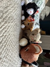 Ty Beanie Babies Cat Bundle. Booties, Nip, Scat And Chip (large)