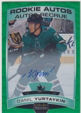 2019-20 O-Pee-Chee Platinum Danil Yurtaykin Rookie Auto Emerald Surge /10 ZE