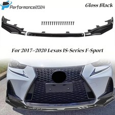 For 2017-2020 Lexus Is-series F-sport Gloss Black Front Bumper Lip Splitter For 2017-2020 Lexus Is-series F-sport Gloss Black Front Bumper Lip Splitter