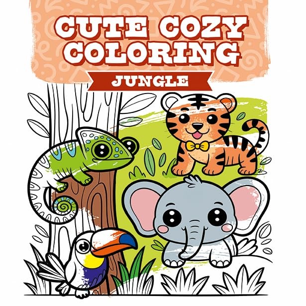 Cute Cozy Coloring: Jungle.by Editor  New 9781784947354 Fast Free Shipping** - Image 7