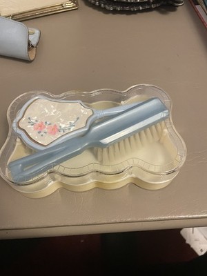 Vintage Baby Brush Blue Set