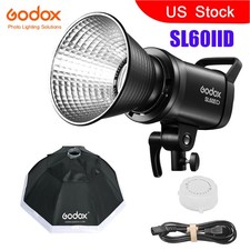 US Godox SL60IID Compact 70Ws LED Video Light with Bowens Mount 95cm Softbox kit