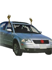 The Original Car Costume Rudolph The Red Nosed Reindeer Antlers Nose NEW HOLIDAY