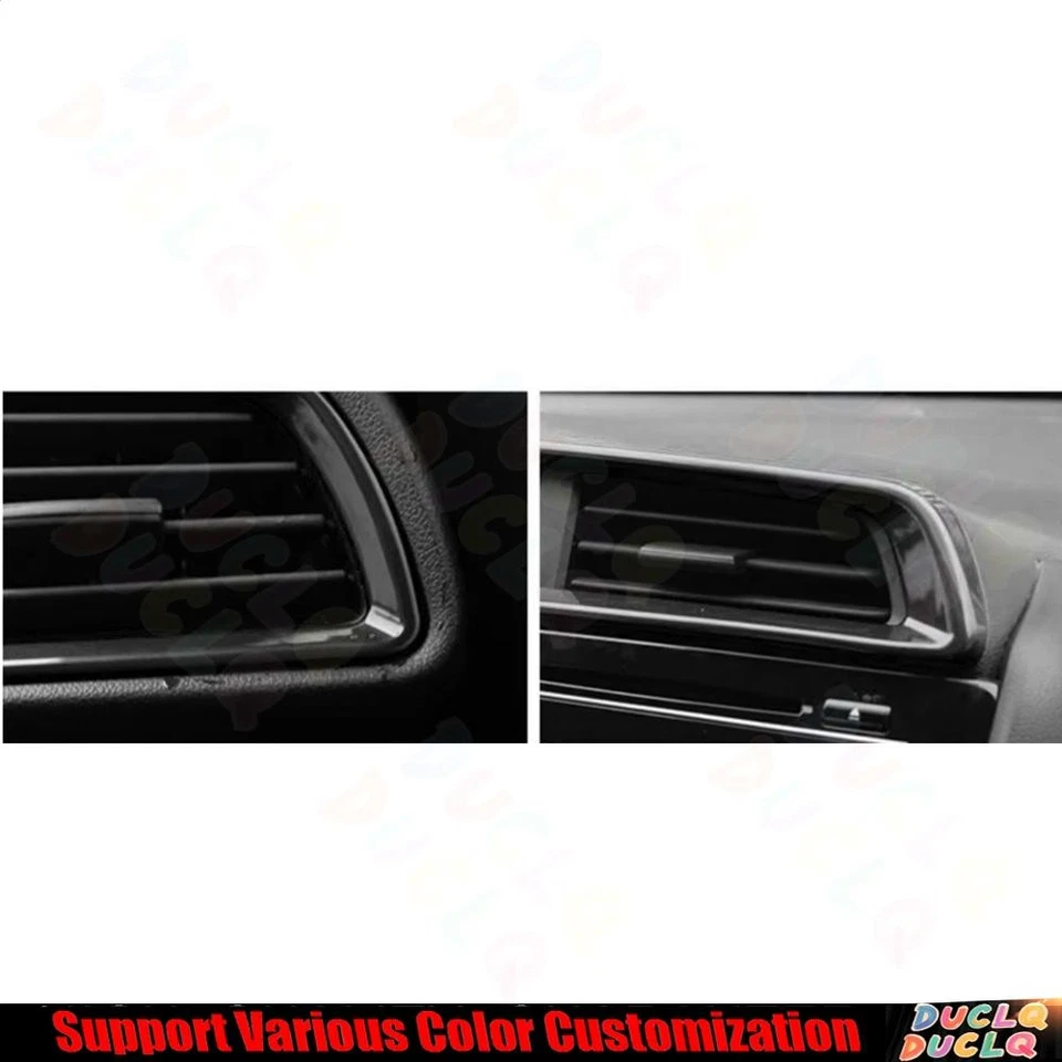 Marco de ventilación de salida de aire consola media negro brillante 4* para Honda Fit Jazz 2014-20 Foto 4 de 4