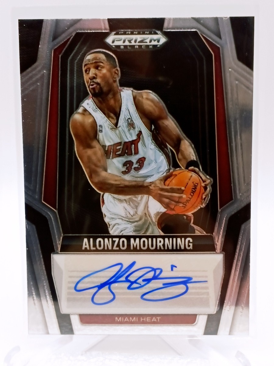 2024-25 Prizm Black ALONZO MOURNING Signatures Auto Base #MOU | eBay