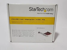 StarTech PEXUSB312C3 2-Port USB 3.1 Card - 10Gbps per port - 2x USB-C - PCIe