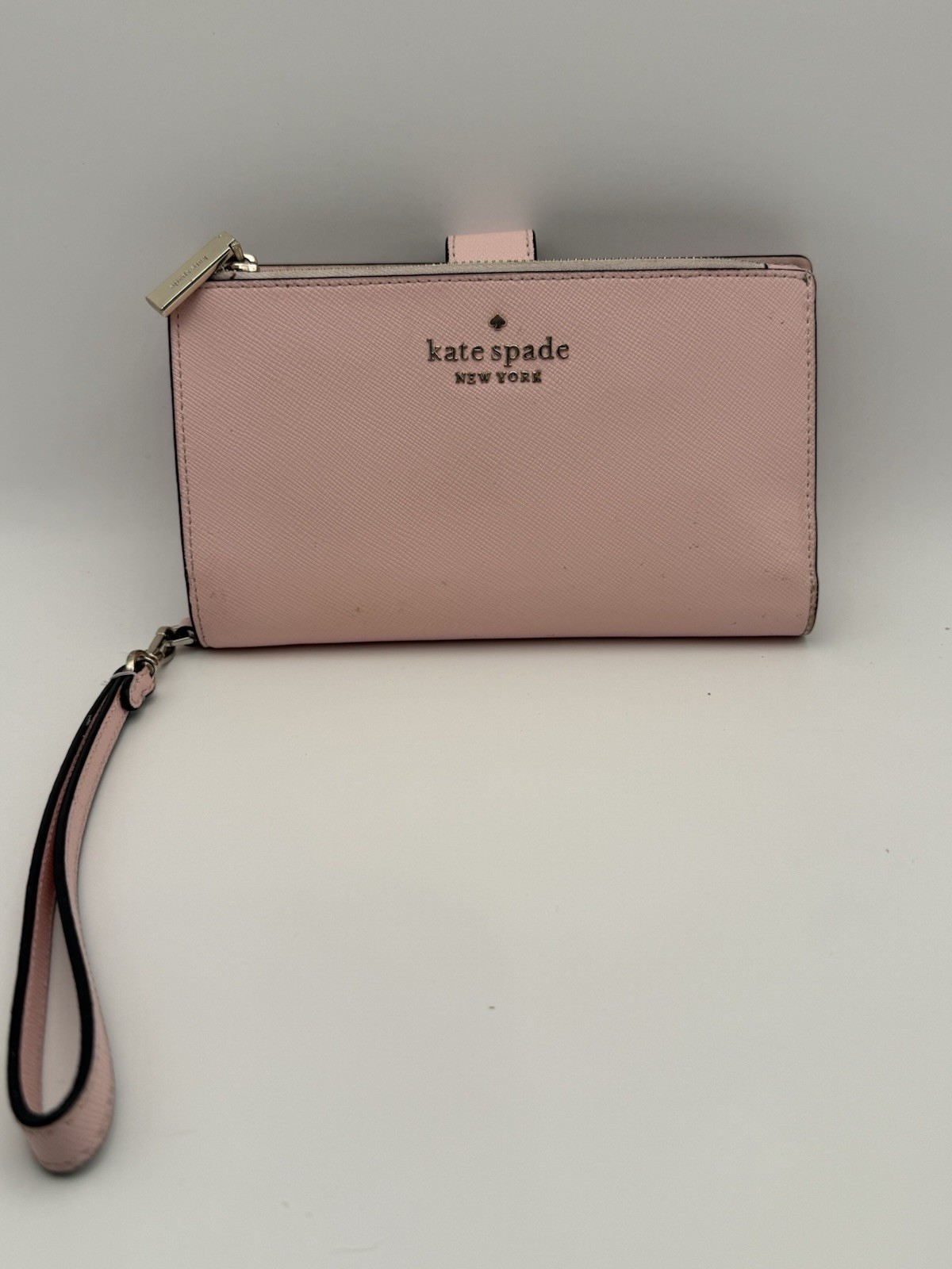 Kate Spade New York Pink Wristlet Wallet with ID Window & Multi Card Holders