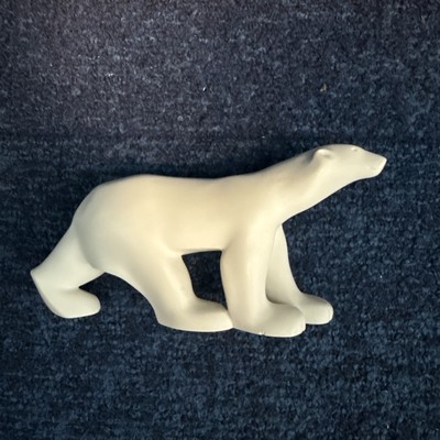 Polar Bear Walking in Stride L'Ours Blanc Statue Francois Pompon Miniature