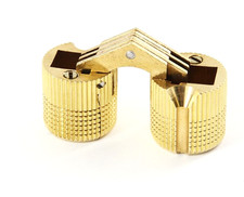 Einbohrscharnier 24 mm Messing massiv  Excellent Zysa Zylinderscharnier Möbelban