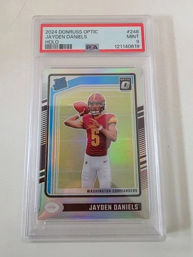 2024 Panini Donruss - Rated Rookie Jayden Daniels #389 Optic Preview Holo Prizm