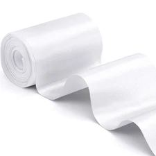 Tayuvira Wedding Ribbon 4 Inch x 22Yards White Satin,Fabric Large Ribbon for ...