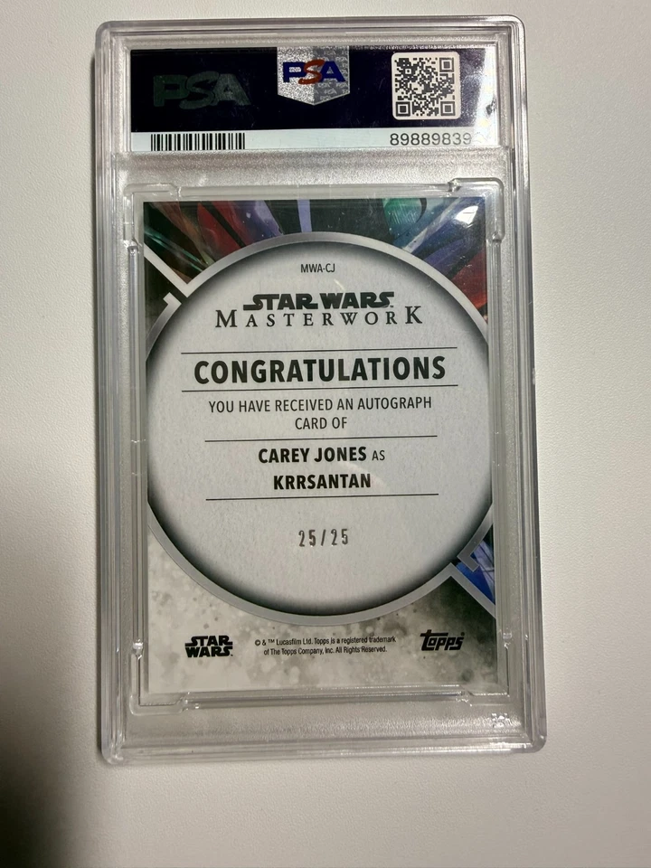 2022 TOPPS STAR WARS MASTERWORK AUTO ON CARD #CJ  KRRSANTAN /25 - Photo 4/4