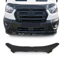 Front Bug Shield Hood Deflector Guard for Ford Transit 2021-2025 Black Smoke